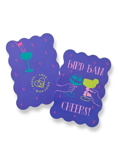 Bird Bam Cheers! Mahjong Tile Shufflers | Peace Love Mahjong