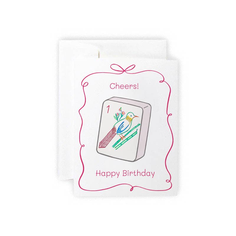 One Bam Bird Cheers! Birthday Card | Natty Michelle Paperie