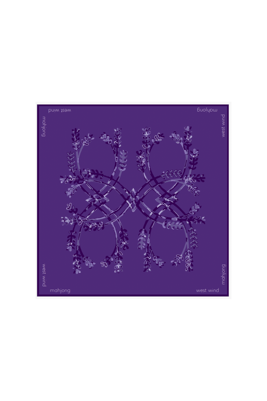 Mahjong Tile Mat - Purple