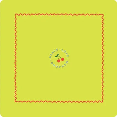 Chartreuse with Cherries Mahjong Mat | Peace Love Mahjong