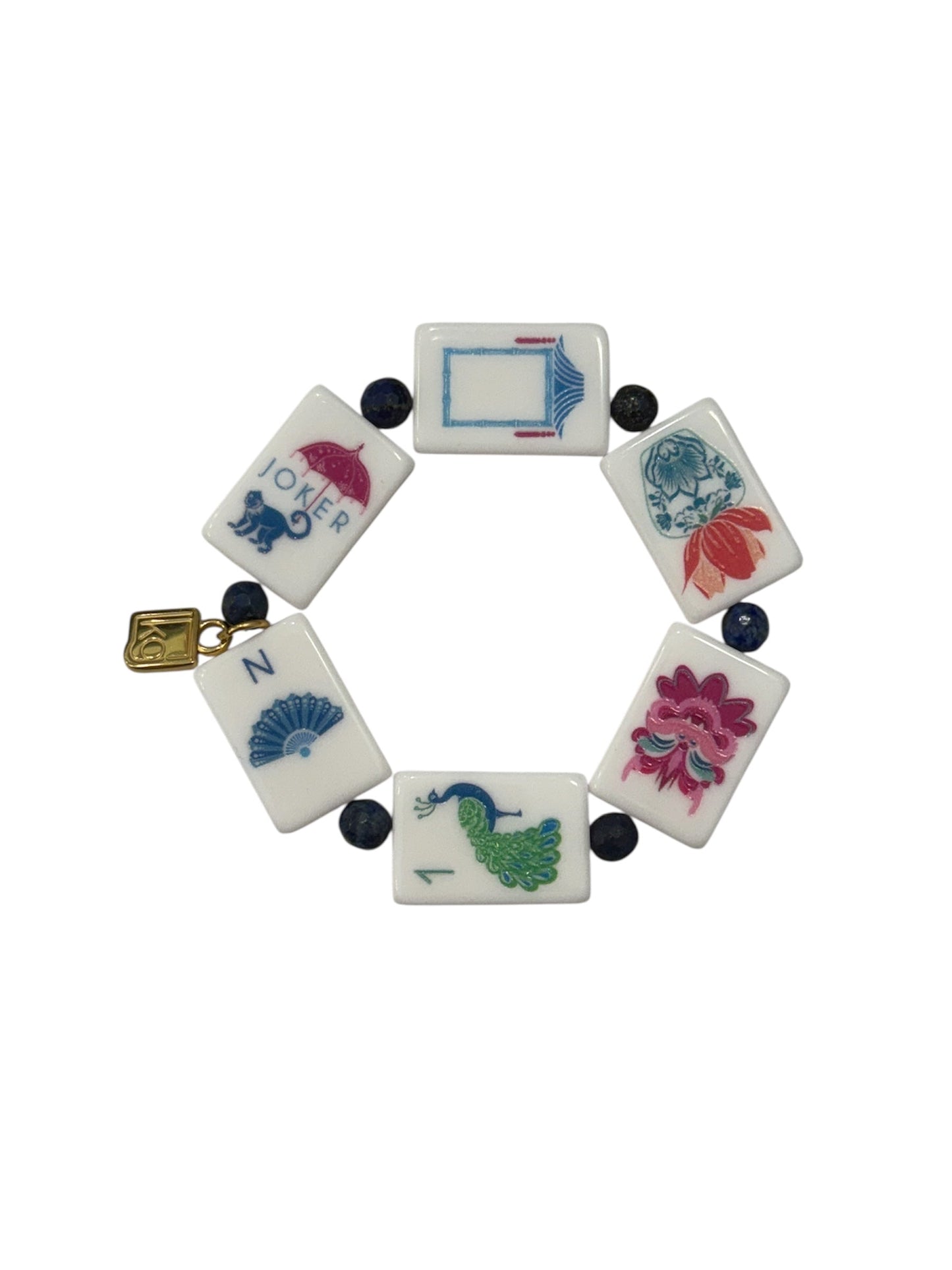 Blanc + Lapis Mahjong Bracelet