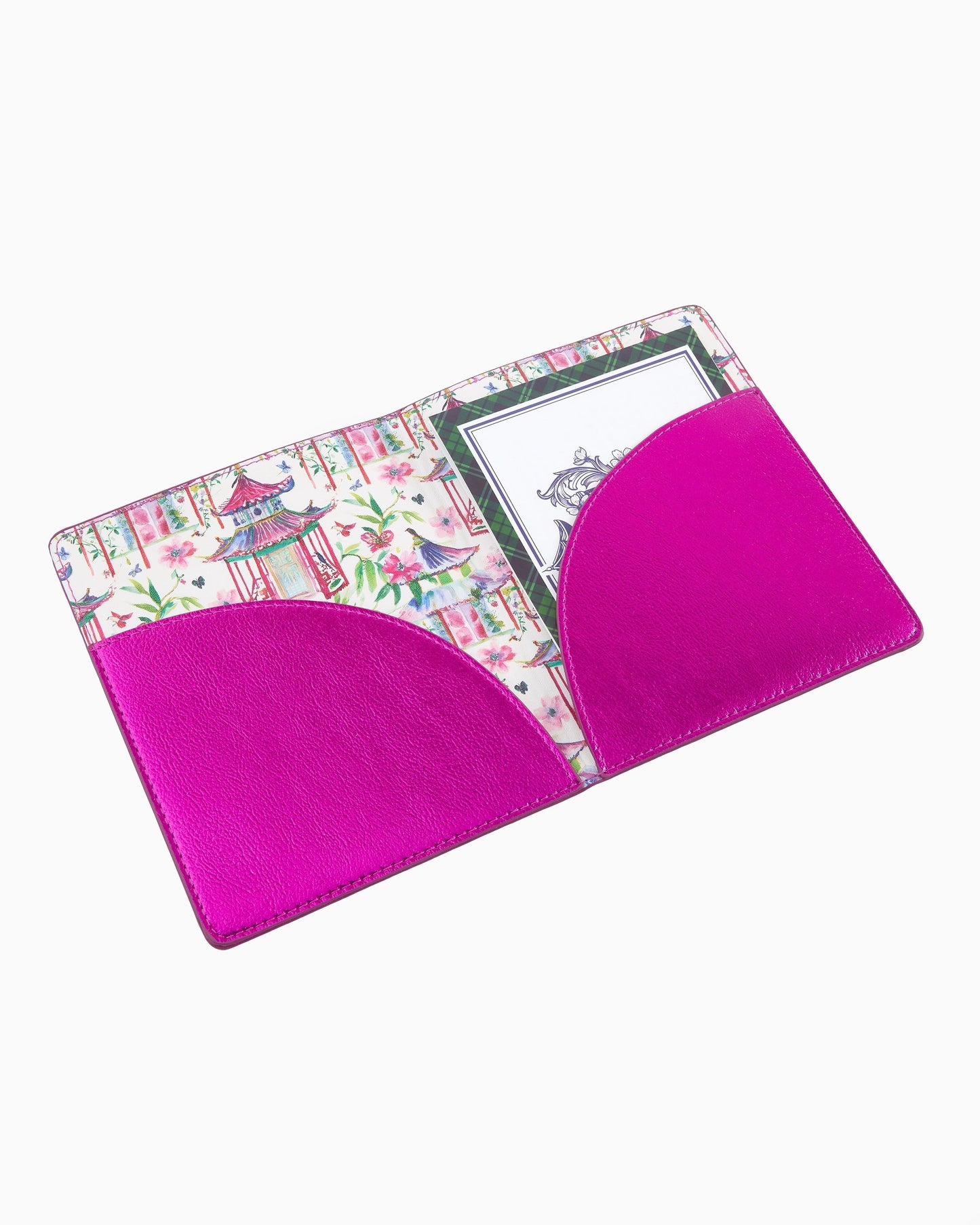 Metallic Hot Pink Mahjong Card Folio