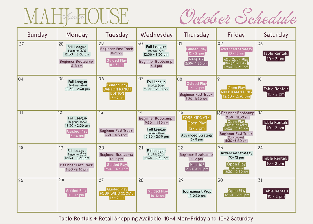 Fall Is Officially in Play: Your October at Mahj House