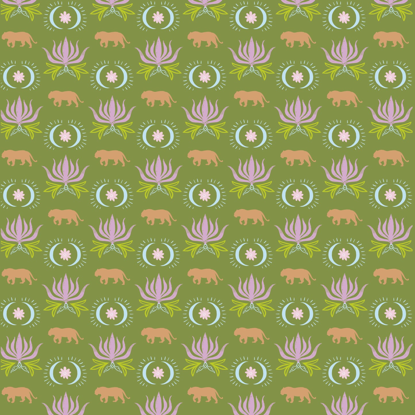 Moon Tiger Double-Sided Mahjong Mat | KEVA