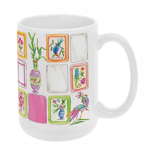 Mahjong Pink Mug | Rosanne Beck