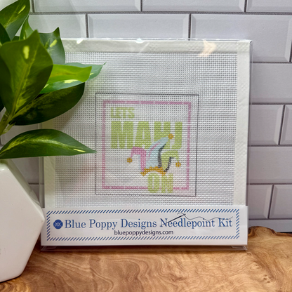 "Lets Mahj On" Needlepoint Kit | Blue Poppy Designs