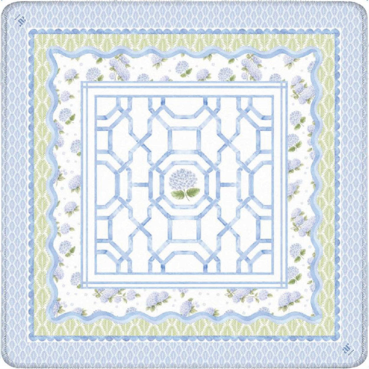 House of Hydrangea Mahjong Mat  | Anders Ruff Design Co.