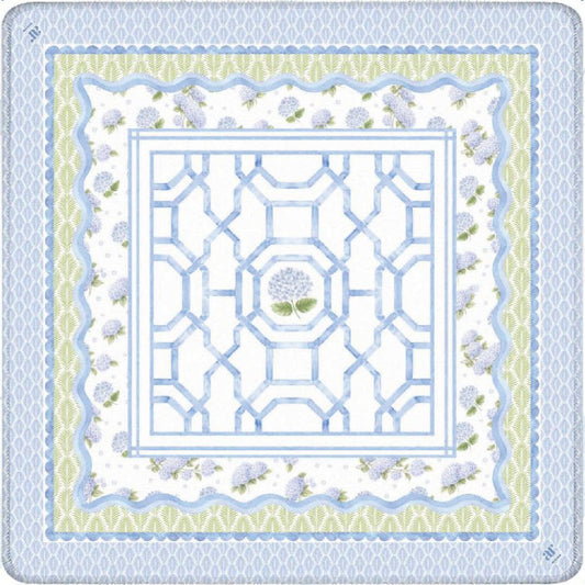 House of Hydrangea Mahjong Mat  | Anders Ruff Design Co.