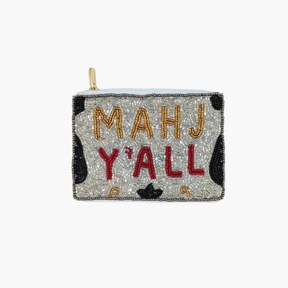 Mahj Y'all Beaded Coin Pouch | Collections by Fame Accessories