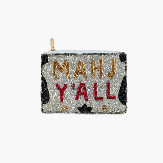 Mahj Y'all Beaded Coin Pouch | Collections by Fame Accessories