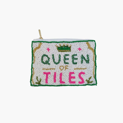 Queen Of Tiles Beaded Coin Pouch | Collections by Fame Accessories