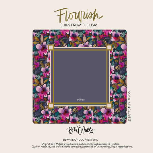 Flourish Mahjong Mat | Britt Mills Design