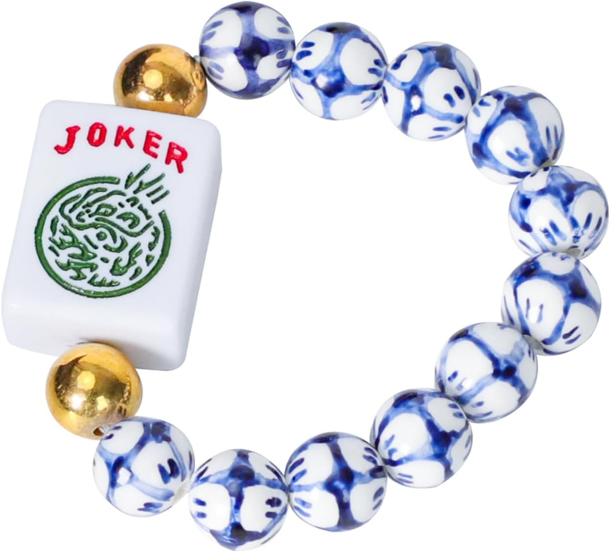 Beaded Joker Tile Bracelet
