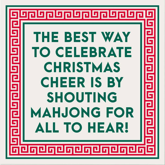 Mahjong Holiday Cocktail Napkins | soiree-sisters