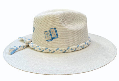 MAHJ BLUE PALM HAT PREORDER