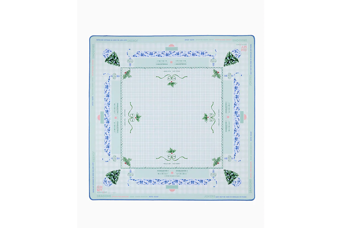 Holly Jolly Mahjong Mat | Oh My Mahjong