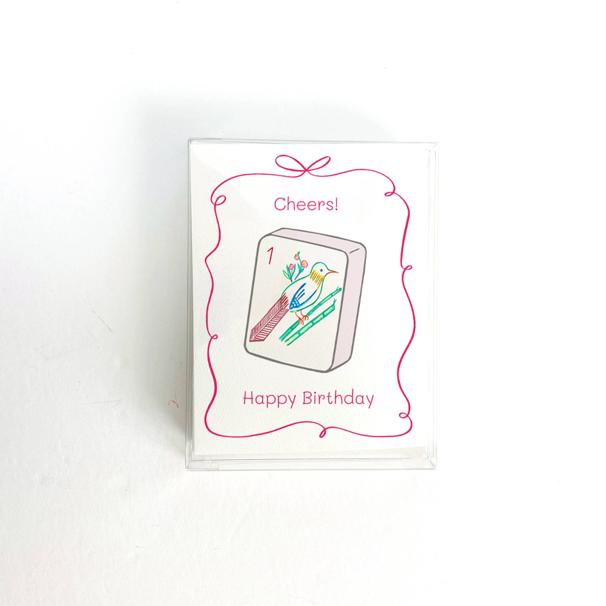 One Bam Bird Cheers! Birthday Card | Natty Michelle Paperie