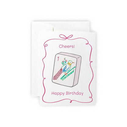 One Bam Bird Cheers! Birthday Card | Natty Michelle Paperie