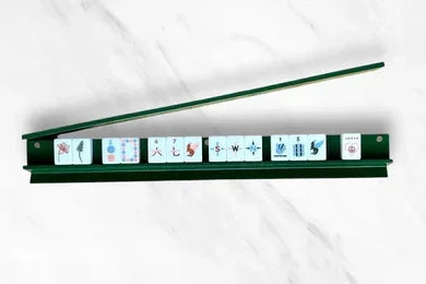 Dark Green Mahjong Racks & Pushers| Peace Love Mahjong