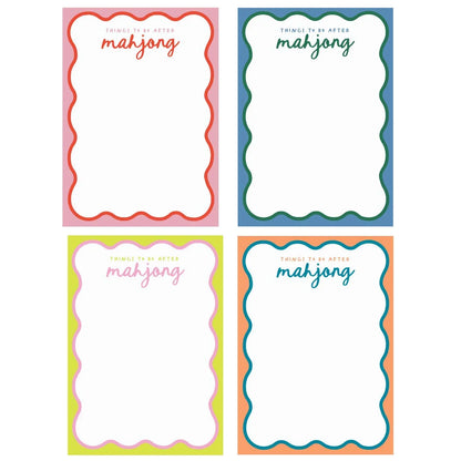 "Things To Do After Mahj" Notepad | Peace Love Mahjong