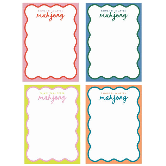 "Things To Do After Mahj" Notepad | Peace Love Mahjong
