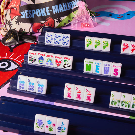 Lucky Charms Bright White Mahjong Tile Set