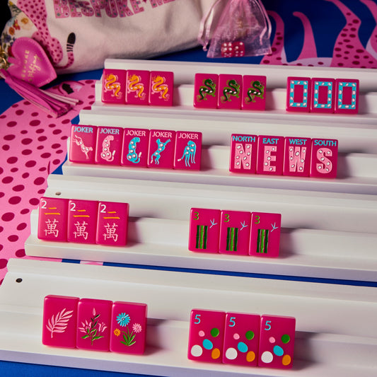 Wild Pink Springtime Safari Tile Set | Bespoke Mahjong