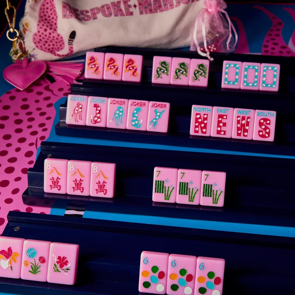 Petal Pink Springtime Safari Tile Set | Bespoke Mahjong