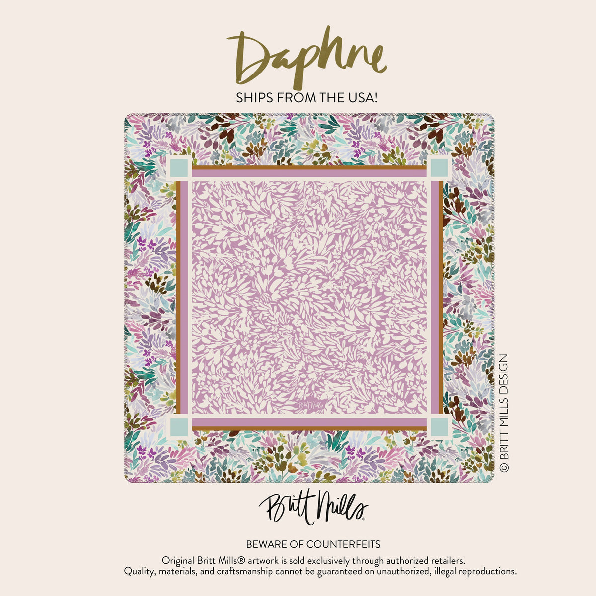 Britt Mills Mahjong Mat | Britt Mills Design