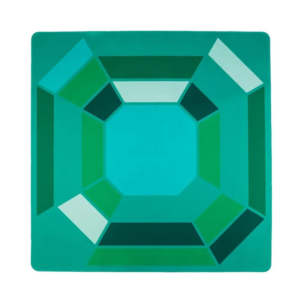 Emerald Gem Double-Sided Mahjong Mat | The Mahjong House