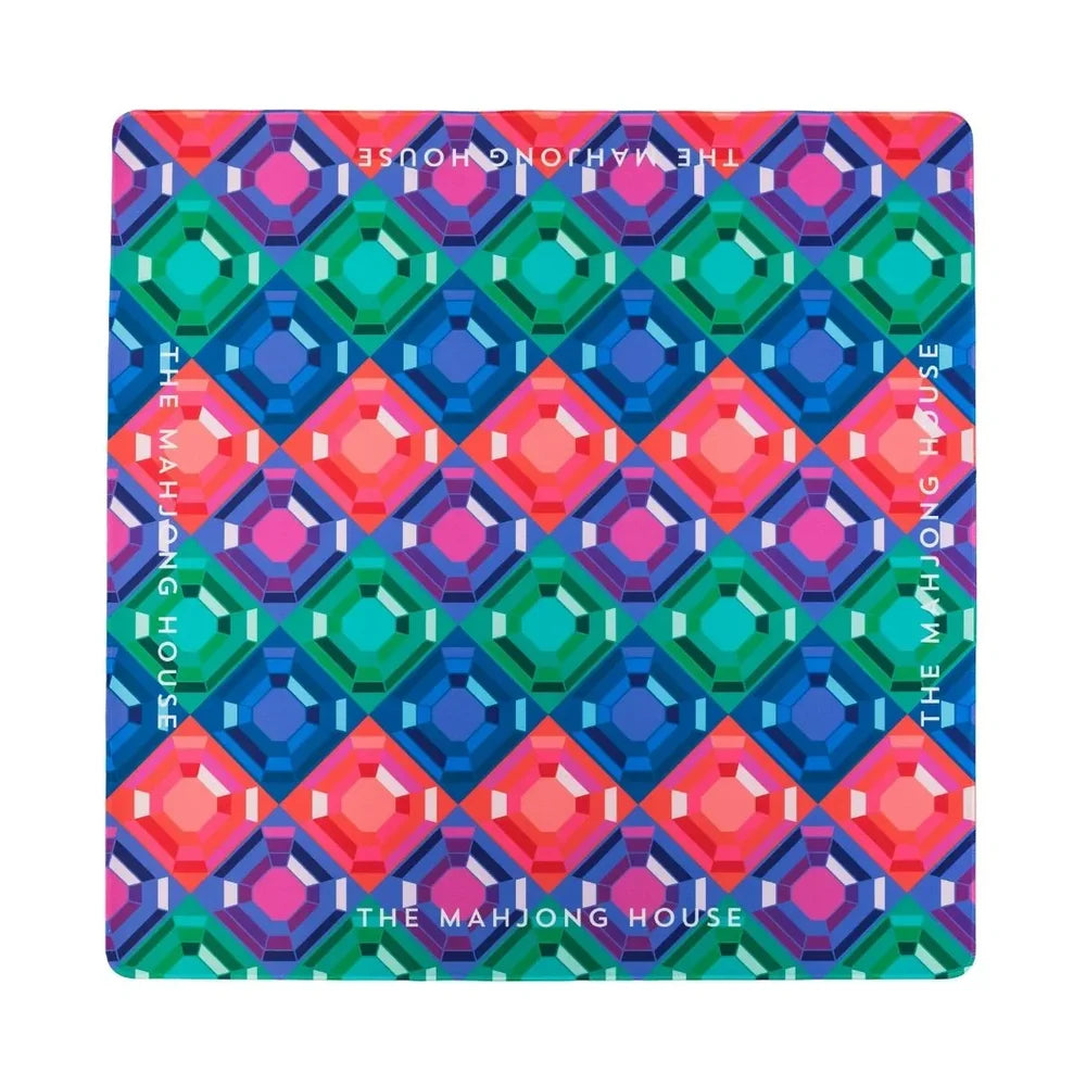 Emerald Gem Double-Sided Mahjong Mat | The Mahjong House