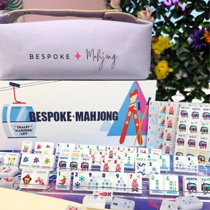 Frosty Pearl The Chalet Travel Tiles Kit | Bespoke Mahjong