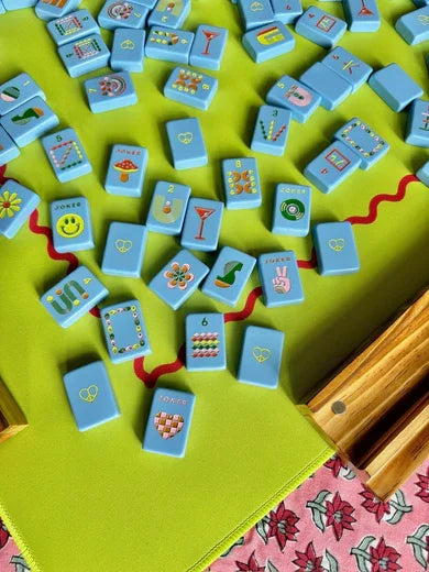 Mod French Blue Tiles - Peace Love Mahjong