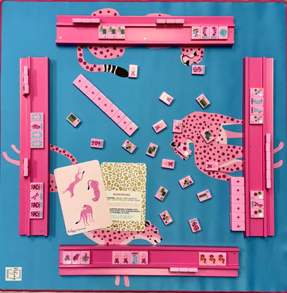Petal Pink Springtime Safari Tile Set | Bespoke Mahjong