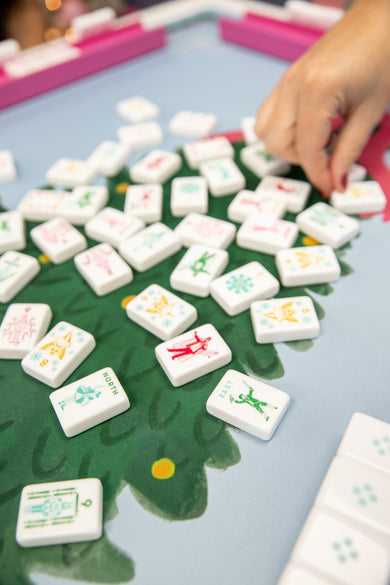 Merry Nutcracker Holiday Mahjong Tiles Set | Peace Love Mahjong
