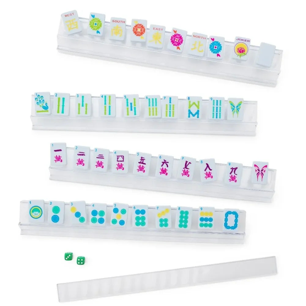Ice Blue & Brights Travel Mahjong Set | The Mahjong House