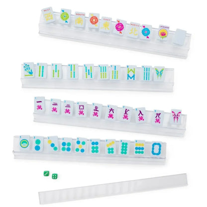 Ice Blue & Brights Travel Mahjong Set | The Mahjong House