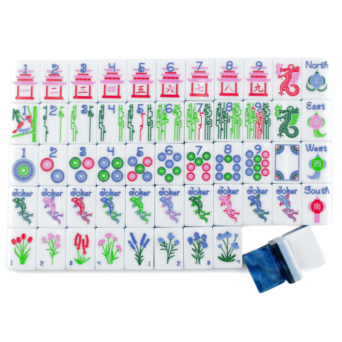The Jubilee Series Tiles Set - Midnight Blue | My Fair Mahjong