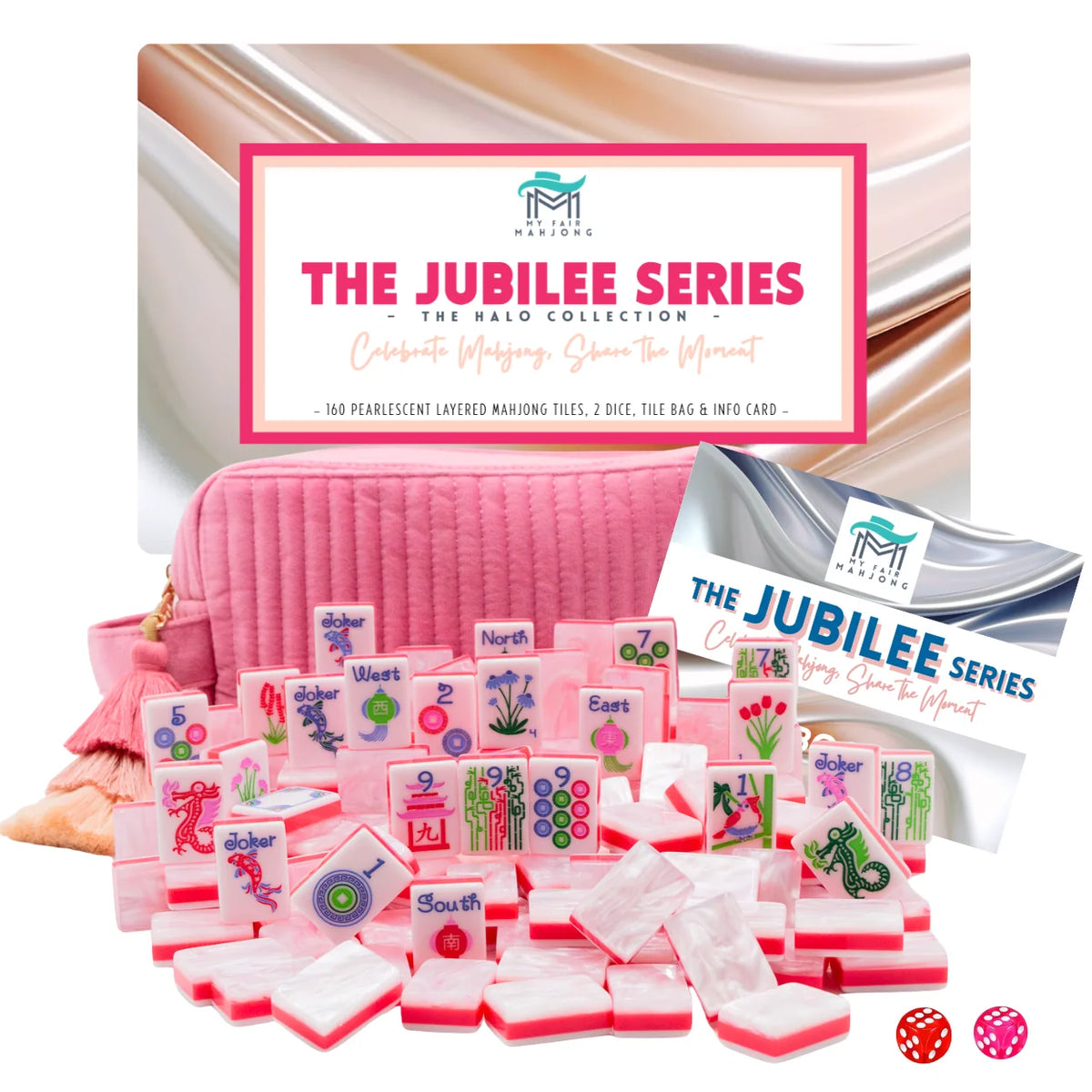 The Jubilee Series Tiles Set - Pearl White | My Fair Mahjong