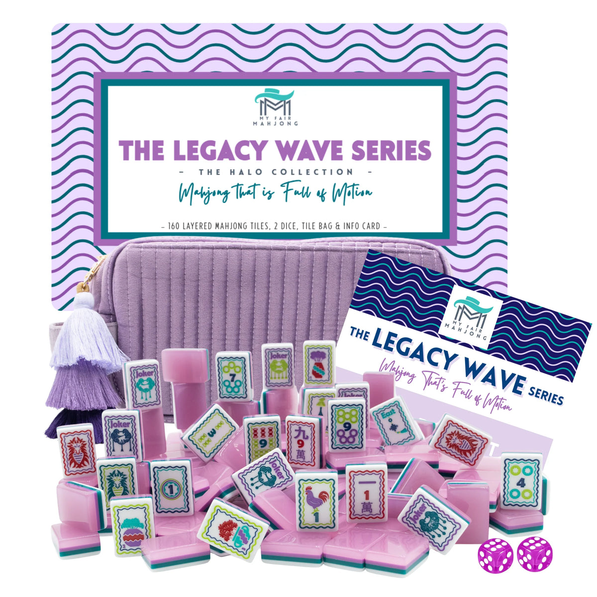 The Legacy Wave Series Tiles Set - Lavender Haze | My Fair Mahjong