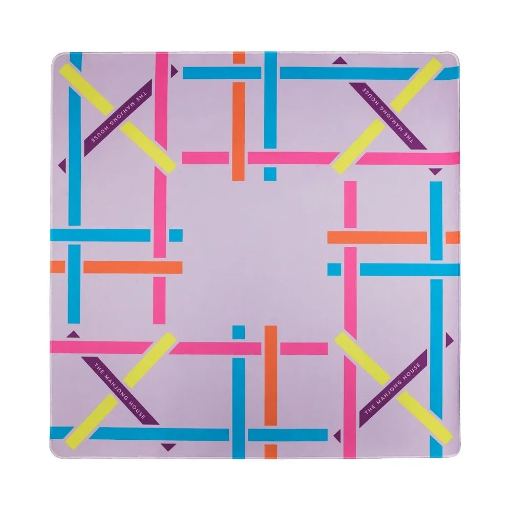 Lilac Trellis Double-Sided Mahjong Mat | The Mahjong House