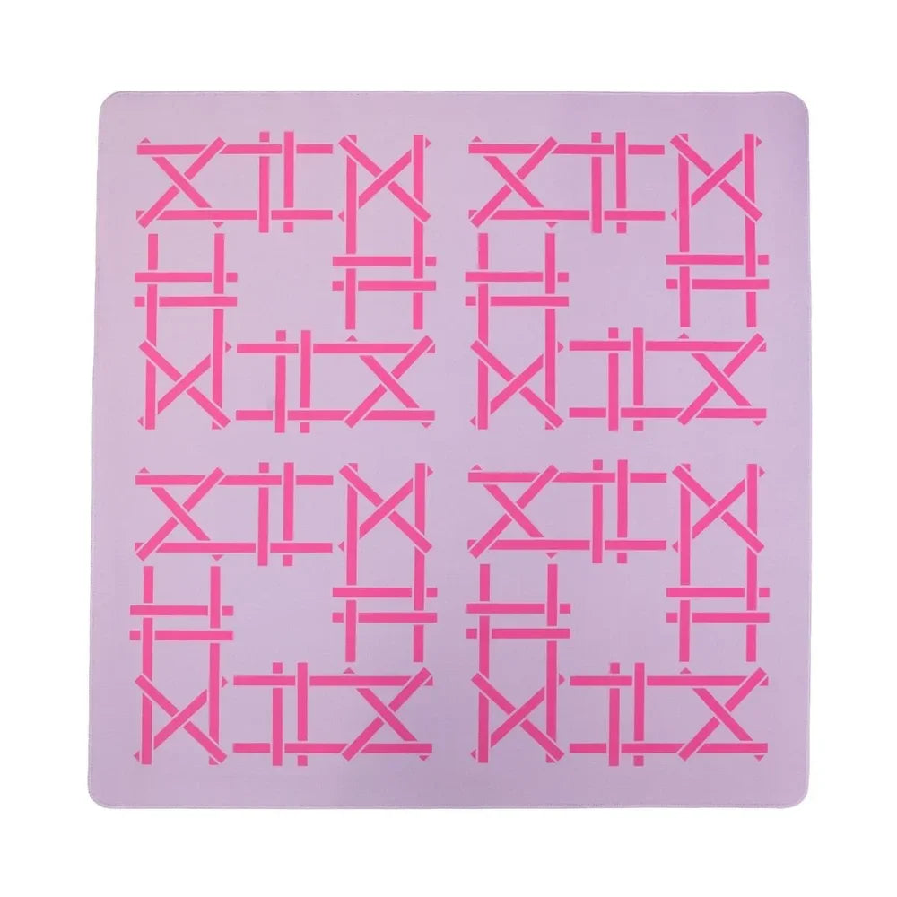 Lilac Trellis Double-Sided Travel Mahjong Mat | The Mahjong House