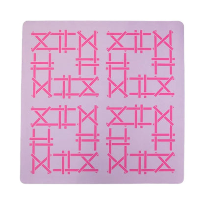 Lilac Trellis Double-Sided Travel Mahjong Mat | The Mahjong House