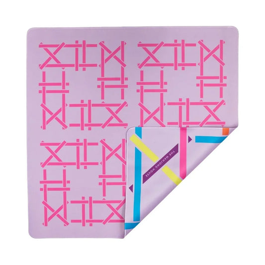 Lilac Trellis Double-Sided Travel Mahjong Mat | The Mahjong House