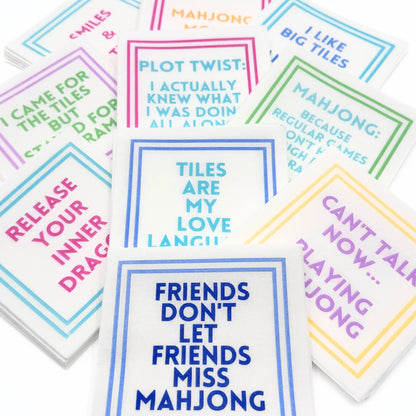 Mahjong Cocktail Napkins | My Fair Mahjong