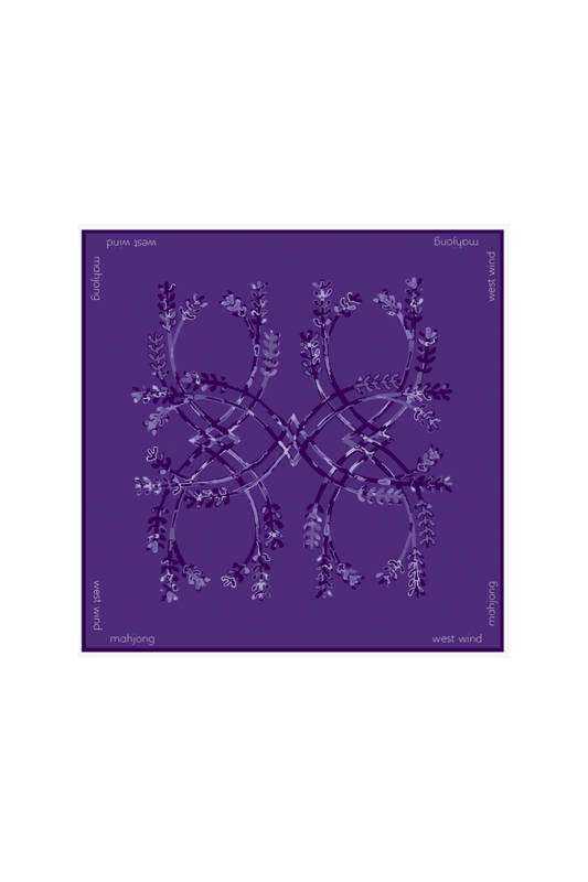 Mahjong Tile Mat - Purple
