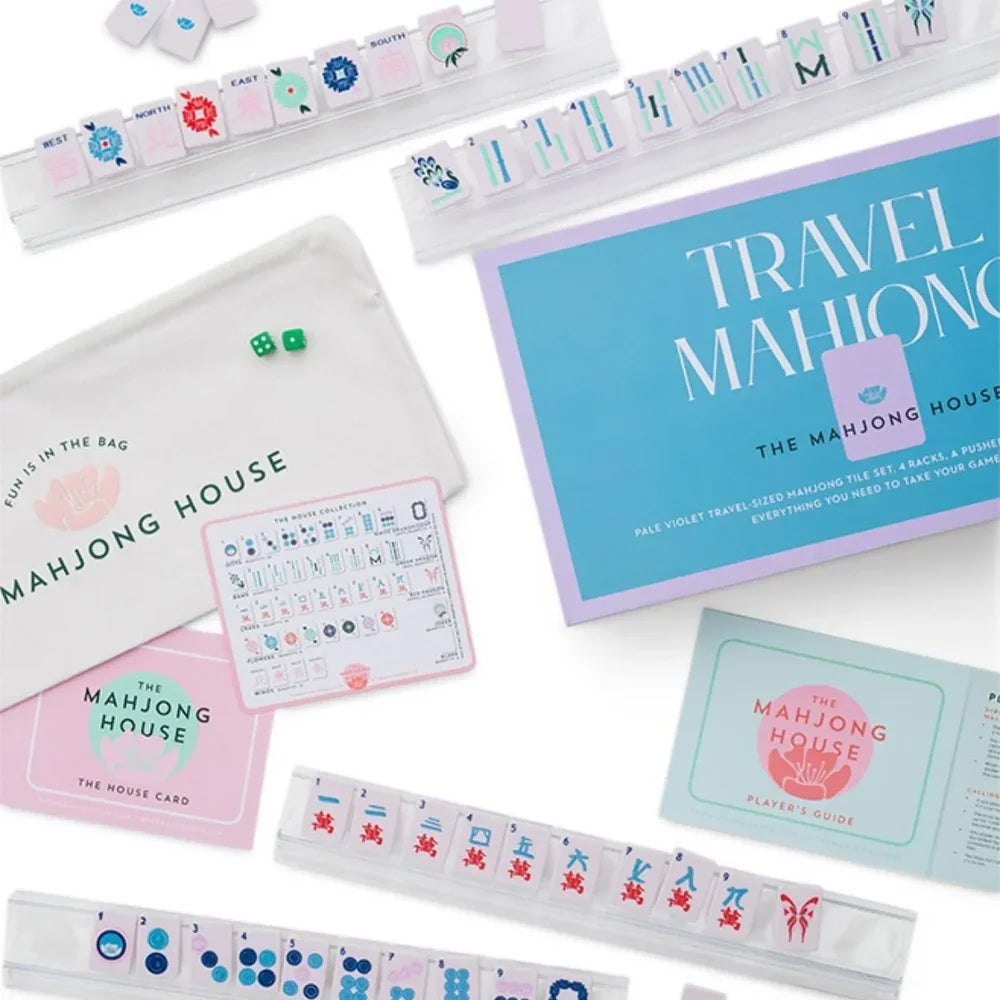 Pale Violet Travel Mahjong Set | The Mahjong House