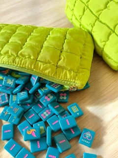 Totally Teal Mile High Mahj Club Travel Tile Set | Peace Love Mahjong
