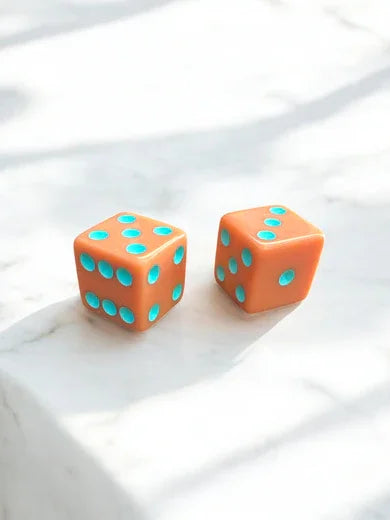 Colorful Mahjong Dice Set (Set of 2) | Peace Love Mahjong