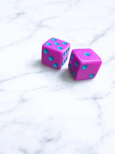 Colorful Mahjong Dice Set (Set of 2) | Peace Love Mahjong